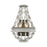 ELK Lighting Summerton 2-Light Sconce, Gray & Malted Rust/Strung Beads - 33190-2