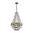 ELK Lighting Summerton 4-Light Chandelier, Gray & Rust/Strung Beads - 33193-4