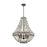 ELK Lighting Summerton 5-Light Chandelier, Gray & Rust/Strung Beads - 33194-5