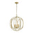 ELK Lighting Loughton 5-Light Chandelier, Golden Silver - 33416-5