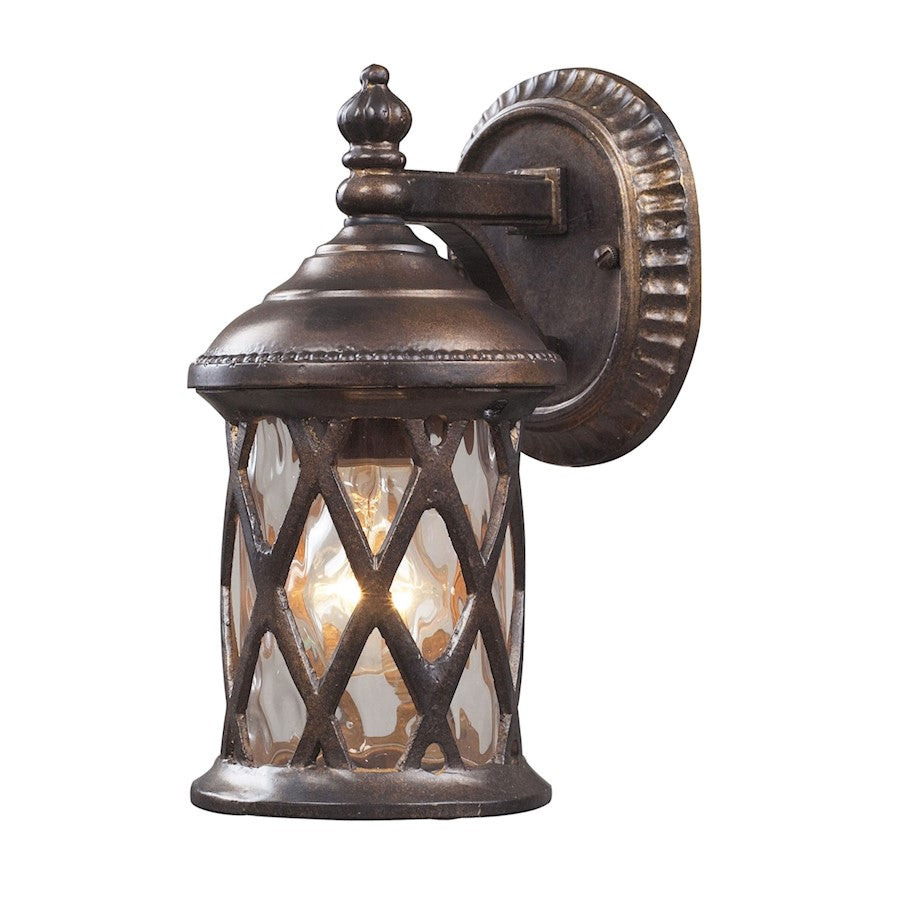 ELK Lighting Barrington Gate Small 1-LT Outdoor Wall Lantern, Hazelnut - 42036-1