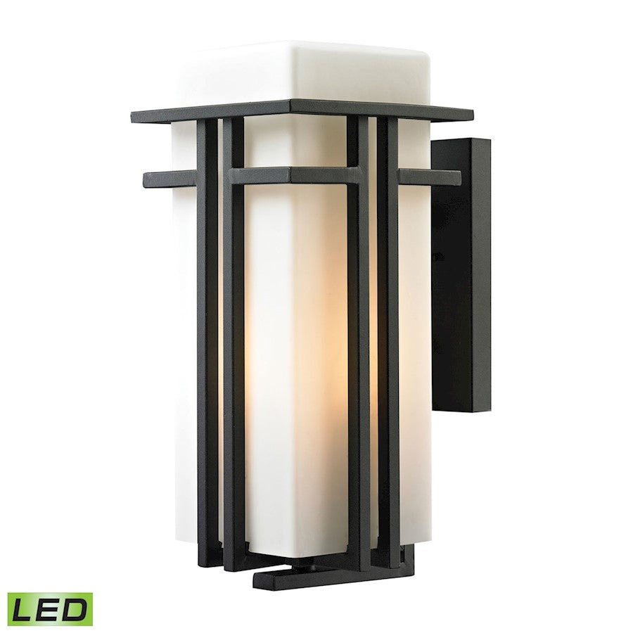 ELK Lighting Croftwell 1-Light Large Outdoor Wall, Black, LED - 45087-1-LED