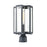 ELK Lighting Bianca 1-Light Post Mount, Aged Zinc/Clear - 45168-1