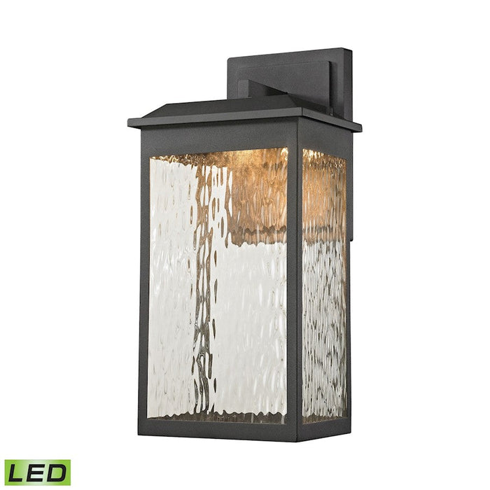 ELK Lighting Newcastle 1-Light Medium Outdoor Wall, Black, LED - 45201-LED