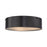 ELK Lighting Clayton 3-Light Flush Mount, Oiled Bronze/Black Shade - 45320-3