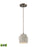 ELK Lighting Urban Form 5" Mini Pendant, Nickel/Concrete, LED - 45330-1-LED