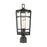 ELK Lighting Crofton 1-Light Outdoor Post Mount, Charcoal/Clear Glass - 45494-1