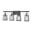 ELK Lighting Barnside 4-Light Vanity Lamp, Bronze/Clear Panels - 46273-4