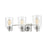 ELK Lighting Robins 3-Light Vanity Light, Polished Chrome/Clear Glass - 46622-3