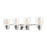 ELK Lighting Robins 4-Light Vanity Light, Polished Chrome/Clear Glass - 46623-4