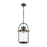 ELK Lighting Wexford 1-Light Hanging, Matte Black/Seedy Glass - 46672-1