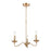 ELK Lighting Wellsley 3-Light Chandelier, Burnished Brass - 46795-3