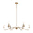 ELK Lighting Wellsley 6-Light Island Light, Burnished Brass - 46799-6