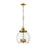 ELK Lighting Chandra 4-Light Pendant, Burnished Brass/Clear Glass - 46834-4