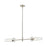 ELK Lighting Valante 2-Light Island Light, Satin Nickel/Clear Glass - 47225-2