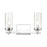 ELK Lighting Melinda 2-Light Vanity Light, Polished Chrome/Seedy Glass - 47302-2