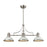 ELK Lighting Chadwick 165 3-Light Island Light, Nickel/White Shade - 66165-3