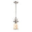 ELK Lighting Chadwick 412 1-Light Mini Pendant, Nickel/Cappa Shell - 66412-1