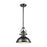 ELK Lighting Chadwick 3-Light Pendant, Nickel/Metal Shade /Frosted - 66604-1