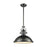 ELK Lighting Chadwick 1-Light Pendant, Nickel/Metal Shade /Frosted - 66608-1