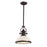 ELK Lighting Chadwick 1-Light Pendant, Oiled Bronze/White Glass - 66633-1