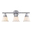 ELK Lighting Berwick 3-Light Vanity Lamp, Polished Chrome/White Glass - 67012-3