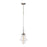 ELK Lighting Gramercy 1-Light 10" Mini Pendant, Nickel/Clear - 67117-1