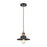 ELK Lighting English Pub Mini Pendant, Brass & Graphite/Metal Shade - 67184-1