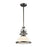 ELK Lighting Chadwick 1-Light Pendant, Black Nickel/White Glass - 67204-1