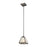 ELK Lighting Plano 1-Light Mini Pendant, Rust Iron/Mercury Glass - 70275-1