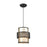 ELK Lighting Beckley 1-Light Mini Pendant, Bronze/Metal and Mica Shade - 72184-1