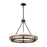 ELK Lighting Ramsey 8-Light Chandelier, Matte Black and Aspen - 75056-6