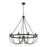 ELK Lighting Williamson 10-Light Chandelier, Black - 75078-10