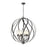 ELK Lighting Daisy 6-Light Chandelier, Midnight Bronze/Clear Glass - 75096-6