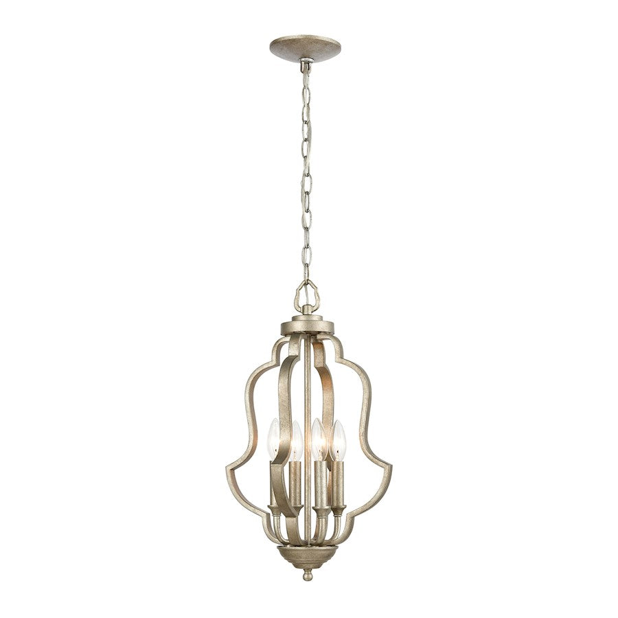 ELK Lighting Lanesboro 4-Light Pendant, Dusted Silver - 75104-4