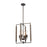ELK Lighting Zinger 4-Light Pendant, Oil Rubbed Bronze and Aspen - 75160-4