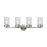 ELK Lighting Leland 4-Light Vanity Lamp, Nickel/Clear Blown Glass - 81303-4