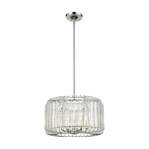 ELK Lighting Beaumont 4-Light Chandelier, Chrome/Clear Crystal - 81324-4