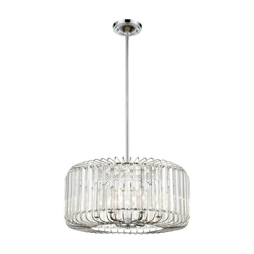 ELK Lighting Beaumont 6-Light Chandelier, Chrome/Clear Crystal - 81325-6