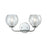 ELK Lighting Emory 2-Light Vanity Lamp, Chrome/Clear Blown Glass - 81361-2