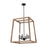 ELK Lighting Barrow 6-Light 26" Chandelier, Birchwood and Matte Black - 81416-6