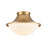 ELK Lighting Matterhorn 1-Light 13" Flush, Natural Brass/Opal White - 89126-1