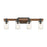 ELK Lighting Crenshaw 4-Light Vanity Light, Ballard Wood/Black/Seedy - 89133-4