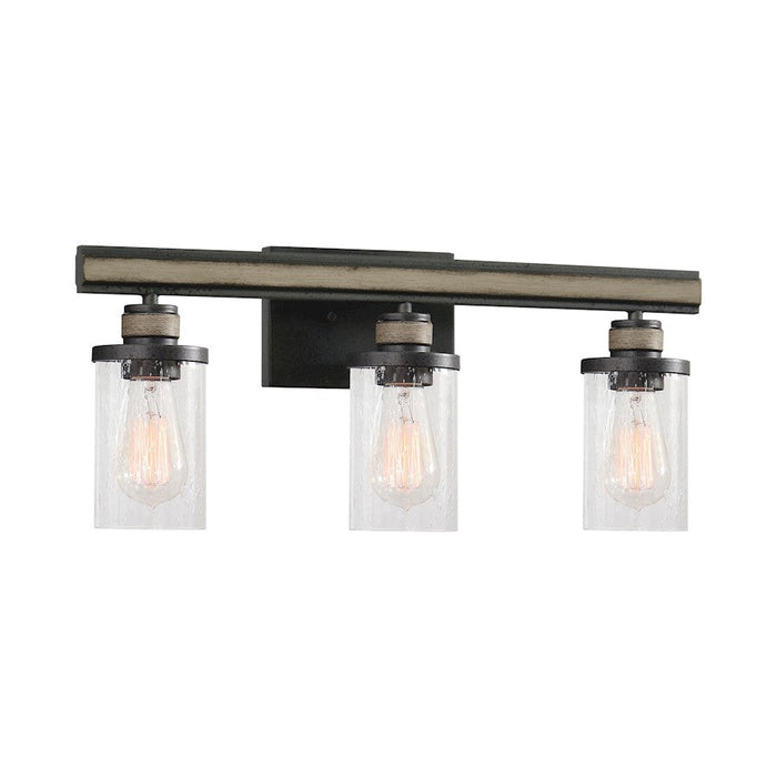 ELK Lighting Beaufort 3-Light Vanity Light, Iron/Graywood/Seedy - 89154-3