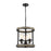 ELK Lighting Beaufort 3-Light Pendant, Iron/Graywood/Seedy - 89156-3