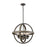 ELK Lighting Beaufort 4-Light Chandelier, Iron/Graywood/Seedy - 89158-4