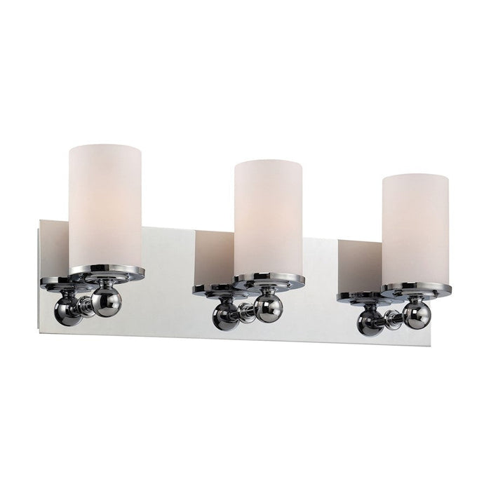 ELK Lighting Adam 3-Light Vanity Lamp, Chrome/White Opal Glass - BV2243-10-15