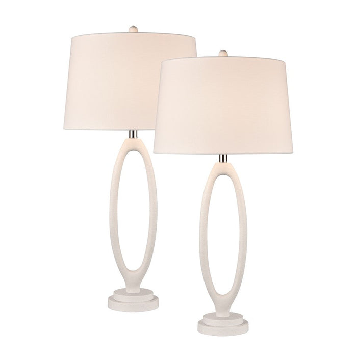 Elk Lighting Adair 34'' Table Lamp, Set of 2, White/White - H0019-10324-S2