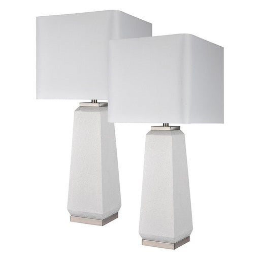 Elk Lighting Luke 34.5'' Table Lamp, Set of 2, White/White