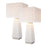 Elk Lighting Luke 34.5'' Table Lamp, Set of 2, White/White